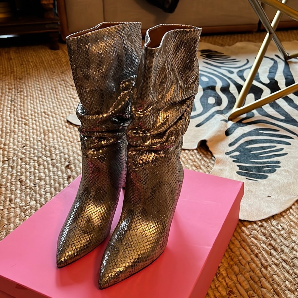Paris Texas slouchy boot gunmetal